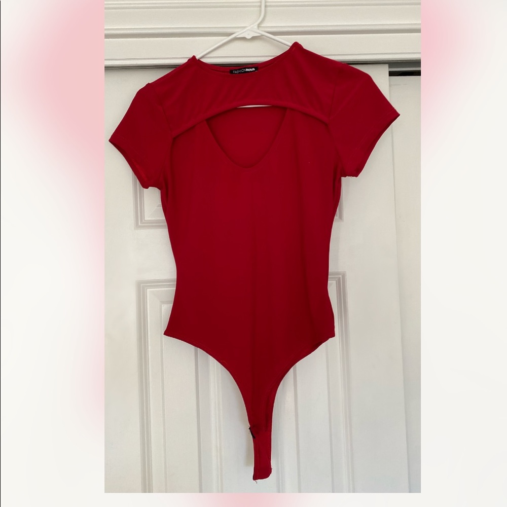 FashionNova Red bodysuit
